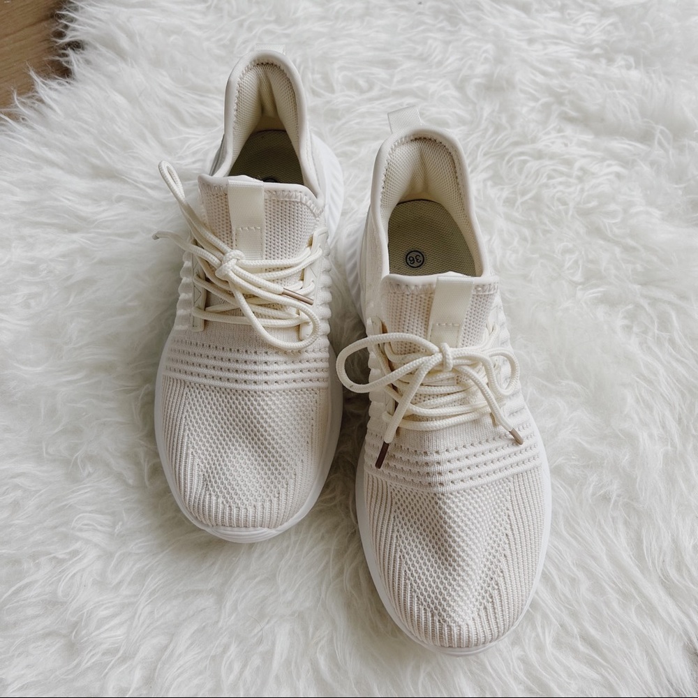 Casual Cream Sneakers